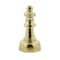 Large Metallic Gold Decorative Chess Piece Sculptures Table Decor, Set of 3, 4" x 4" x 9"